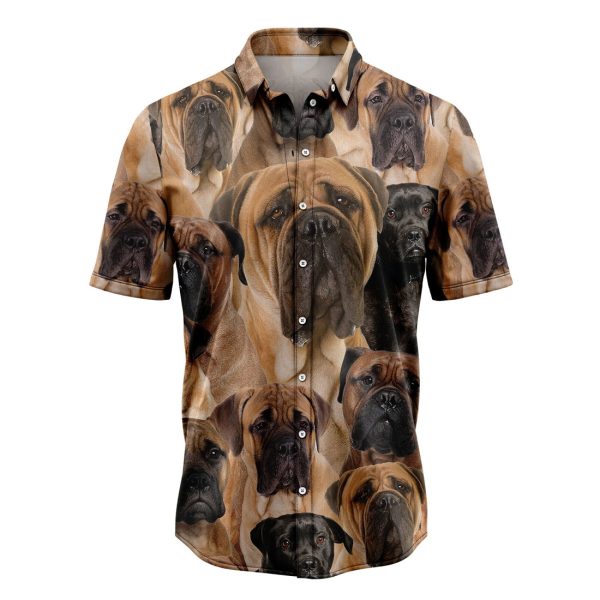 Bullmastiff Awesome Hawaiian Shirt, Summer Shirt For Men and Women, Short Sleeve Jezsport.com