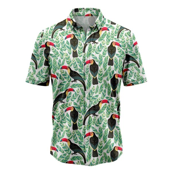 Toucan Bird Leaves Hawaiian Shirt, Summer Shirt For Men and Women, Short Sleeve Jezsport.com