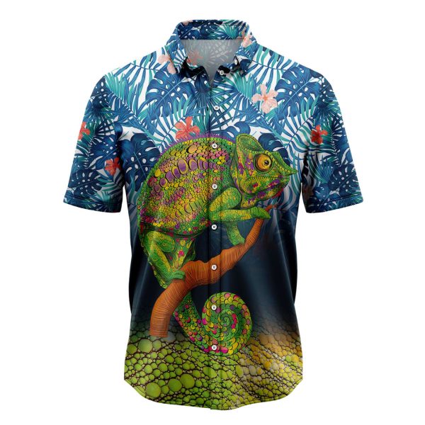 3D Chameleon Hawaiian Shirt Summer Shirt For Men and Womenn Jezsport.com