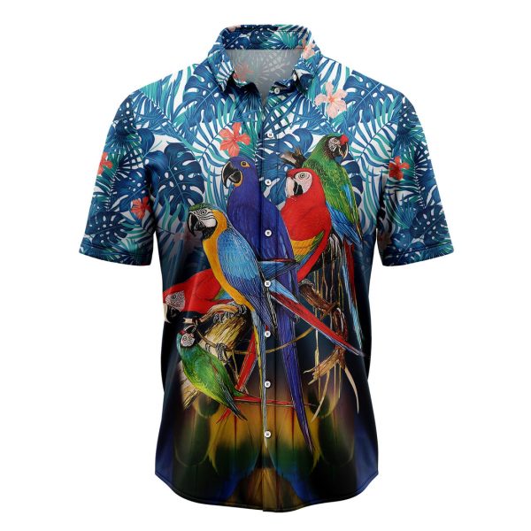 3D Parrot Hawaiian Shirt, Summer Shirt For Men and Women, Short Sleeve Jezsport.com