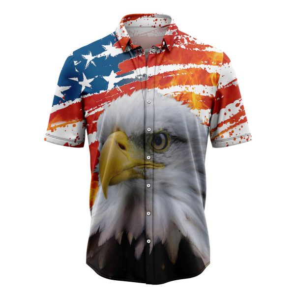 Eagle USA Flag Hawaiian Shirt, Summer Shirt For Men and Women, Short Sleeve Jezsport.com