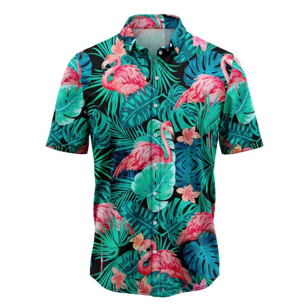 Tropical Flamingo Hawaiian Shirt, Summer Shirt For Men and Women, Short Sleeve Jezsport.com