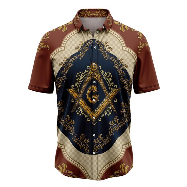 Masonic With Square and Compasses Hawaiian Shirt Summer Shirt For Men and Women Jezsport.com