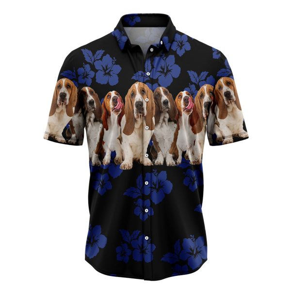 Awesome Basset Hound Hawaiian Shirt Summer Shirt For Men and Women Jezsport.com