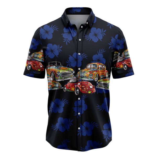 Tropical Hippie Car Hawaiian Shirt Summer Shirt For Men and Women Jezsport.com