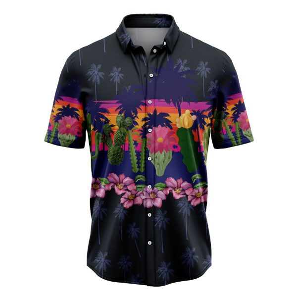 Cactus Border Chest Hawaiian Shirt Summer Shirt For Men and Women Jezsport.com