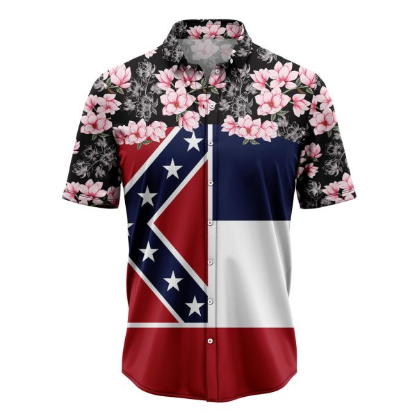 Products Mississippi Magnolia Flag Hawaiian Shirt Summer Shirt For Men and Women Jezsport.com