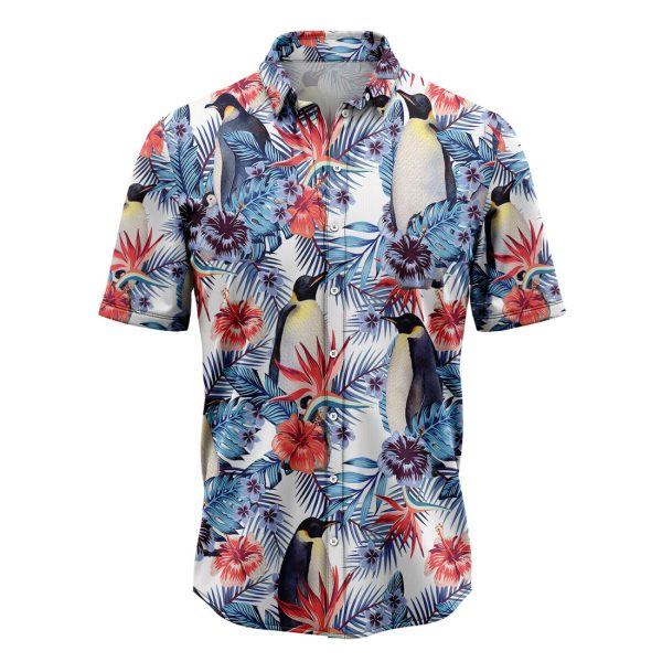 Penguin Tropical Hawaiian Shirt Summer Shirt For Men and Womenn Jezsport.com