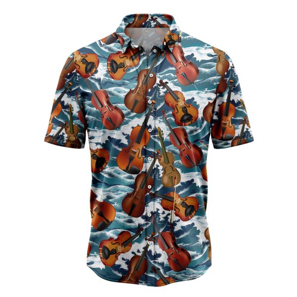 Violin For Summer Hawaiian Shirt Summer Shirt For Men and Womenn Jezsport.com