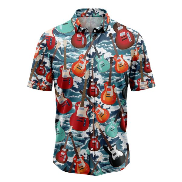 Guitar For Summer Hawaiian Shirt Summer Shirt For Men and Women Jezsport.com