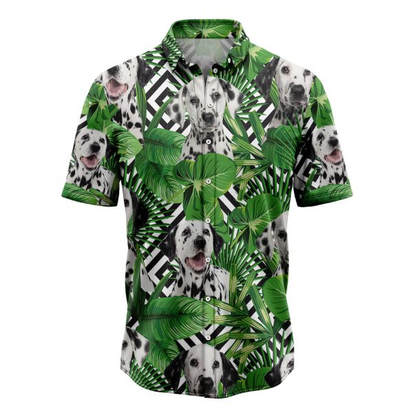 Summer Exotic Jungle Tropical Dalmatian Hawaiian Shirt Summer Shirt For Men and Women Jezsport.com