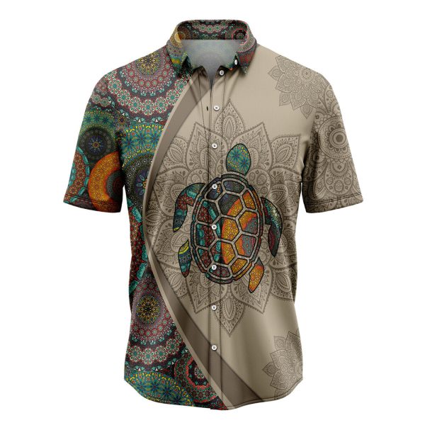 Turtle Mandala Hawaiian Shirt Summer Shirt For Men and Women Jezsport.com