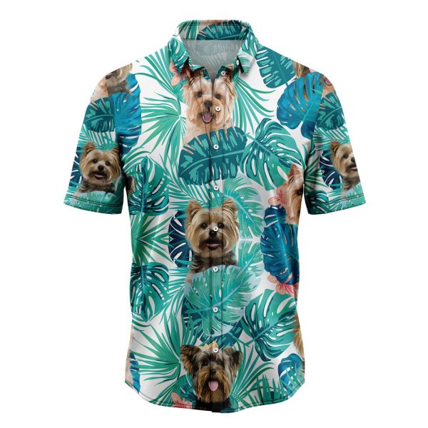 Tropical Yorkshire Terrier Hawaiian Shirt Summer Shirt For Men and Women Jezsport.com