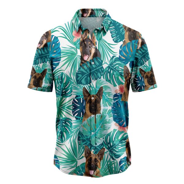 Tropical German Shepherd Hawaiian Shirt Summer Shirt For Men and Women Jezsport.com