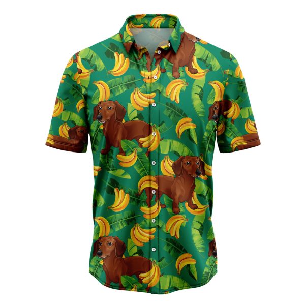 Tropical Banana Dachshund Hawaiian Shirt Summer Shirt For Men and Women Jezsport.com