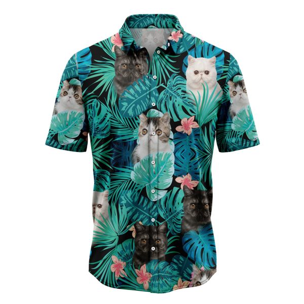 Tropical Exotic Shorthair Hawaiian Shirt Summer Shirt For Men and Women Jezsport.com