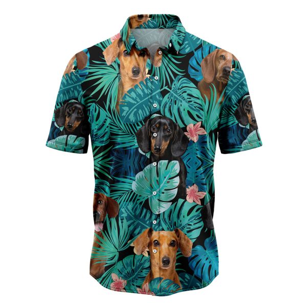 Tropical Dachshund Hawaiian Shirt Summer Shirt For Men and Women Jezsport.com