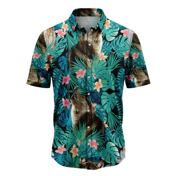 Wolf Tropical Hawaiian Shirt Summer Shirt For Men and Women Jezsport.com