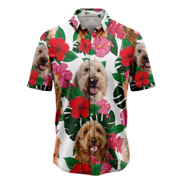 Goldendoodle Hibiscus Hawaiian Shirt Summer Shirt For Men and Women Jezsport.com