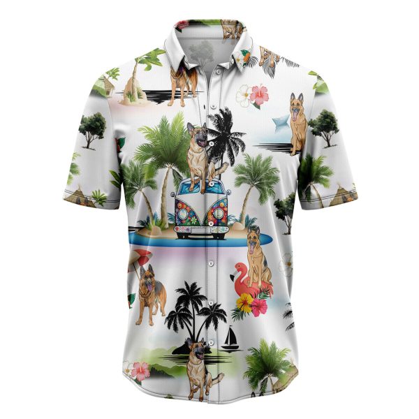 German Shepherd Vacation Hawaiian Shirt Summer Shirt For Men and Women Jezsport.com