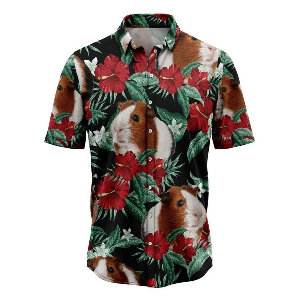 Guinea Pig Vintage Flower Hawaiian Shirt Summer Shirt For Men and Women Jezsport.com