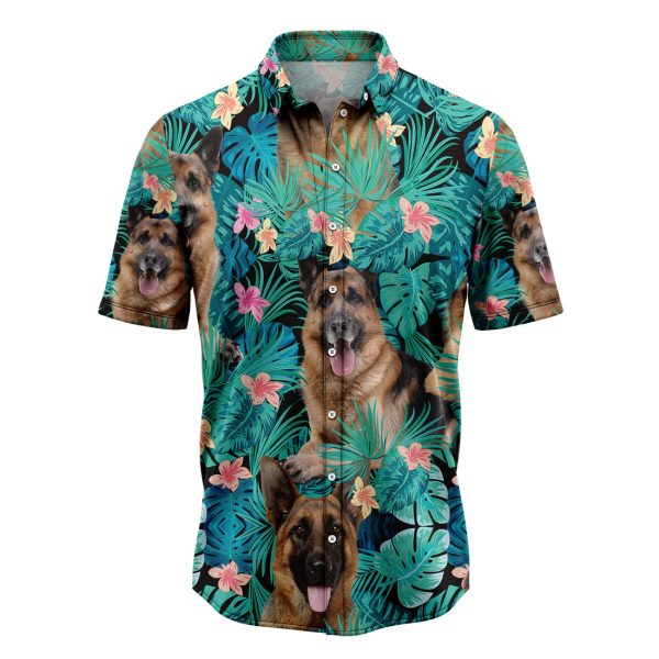 German Shepherd Tropical Hawaiian Shirt Summer Shirt For Men and Women Jezsport.com