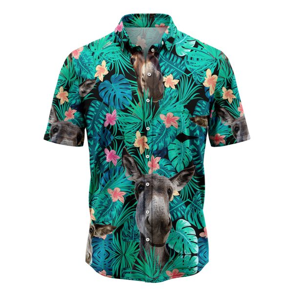 Donkeys Tropical Hawaiian Shirt Summer Shirt For Men and Women Jezsport.com