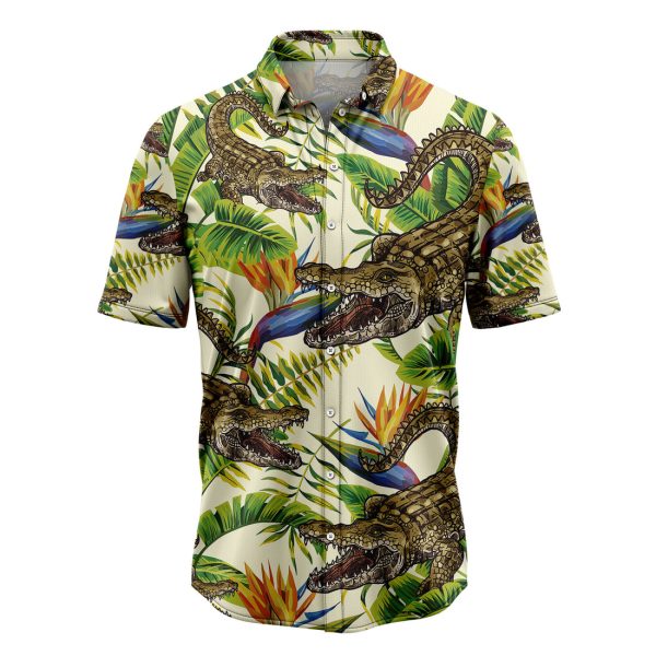 Crocodile Banana Palm Hawaiian Shirt Summer Shirt For Men and Women Jezsport.com