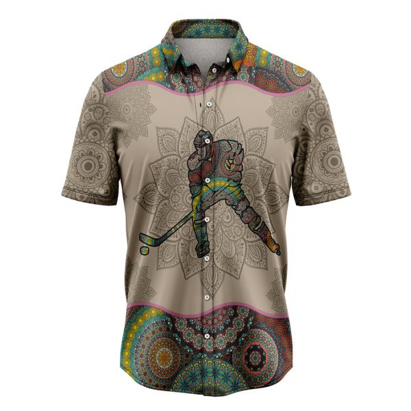 Hockey Mandala Hawaiian Shirt Summer Shirt For Men and Women Jezsport.com