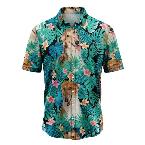 Borzoi Tropical Hawaiian Shirt Summer Shirt For Men and Women Jezsport.com