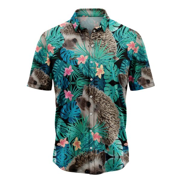 Hedgehogs Tropical Hawaiian Shirt Summer Shirt For Men and Womenn Jezsport.com