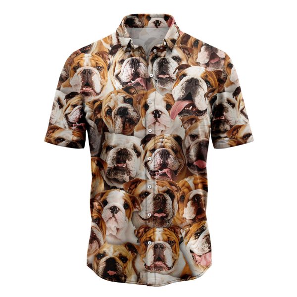 Bulldog Awesome Hawaiian Shirt Summer Shirt For Men and Women Jezsport.com