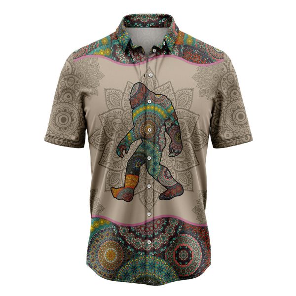 Bigfoot Mandala Hawaiian Shirt Summer Shirt For Men and Women Jezsport.com