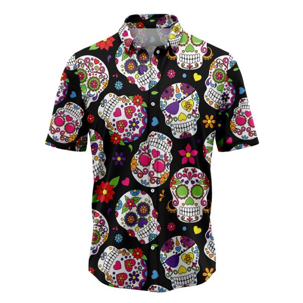 Awesome Sugar Skull Hawaiian Shirt Summer Shirt For Men and Women Jezsport.com