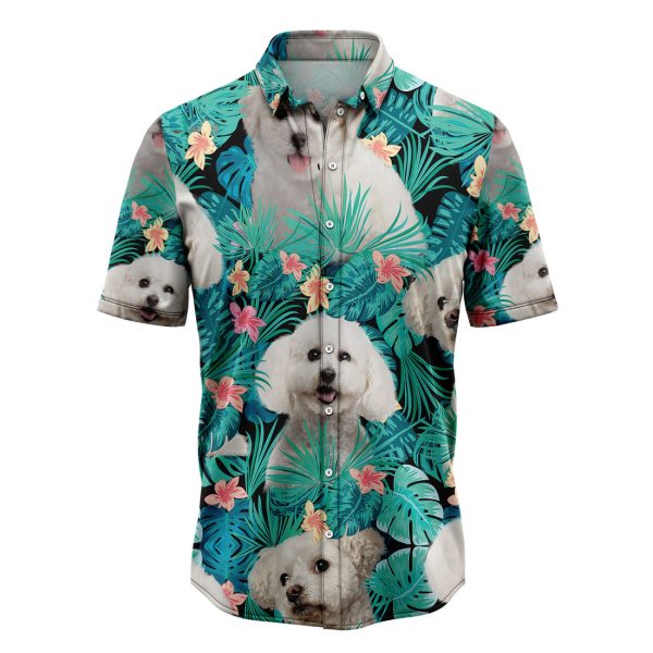 Bichon Frise Tropical Hawaiian Shirt Summer Shirt For Men and Women Jezsport.com