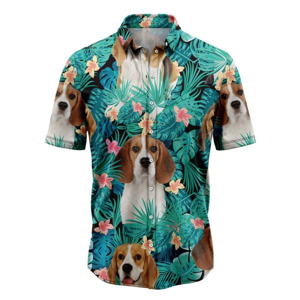 Beagle Tropical Hawaiian Shirt Summer Shirt For Men and Women Jezsport.com