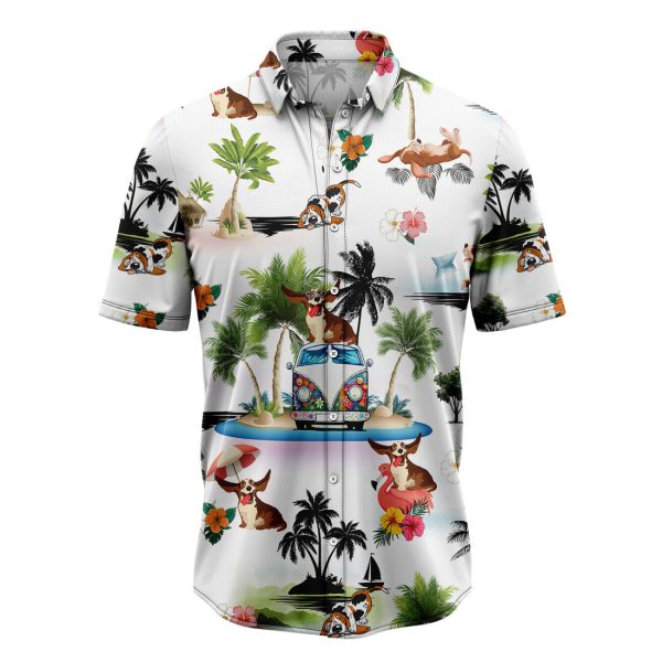 Basset Hound Vacation Hawaiian Shirt Summer Shirt For Men and Women Jezsport.com