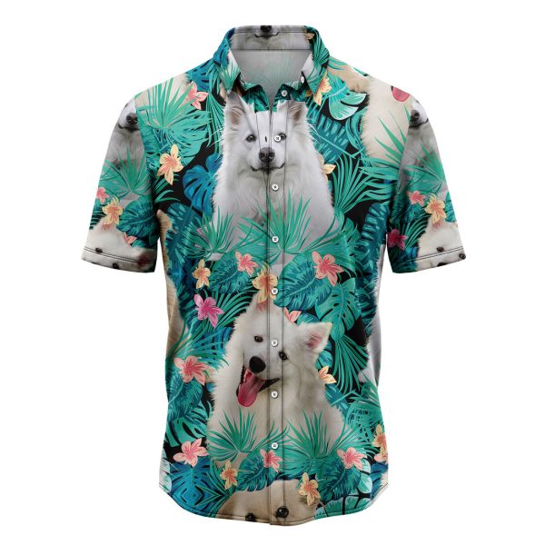 American Eskimo Dog Tropical Hawaiian Shirt Summer Shirt For Men and Women Jezsport.com