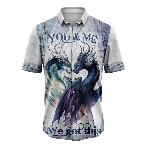 Dragon You And Me Hawaiian Shirt Summer Shirt For Men and Women Jezsport.com