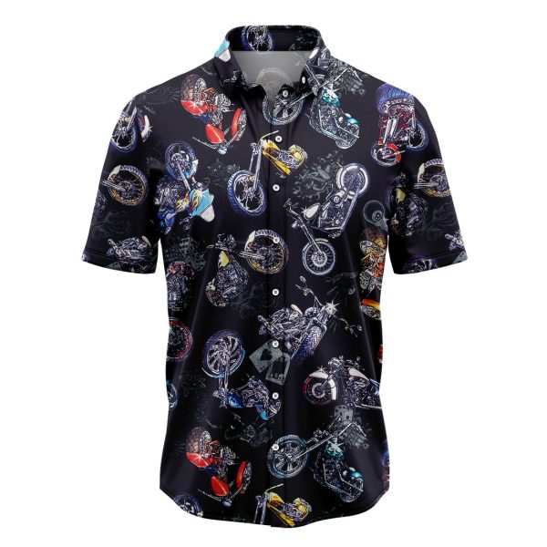 Motorbike Group Hawaiian Shirt Summer Shirt For Men and Women Jezsport.com