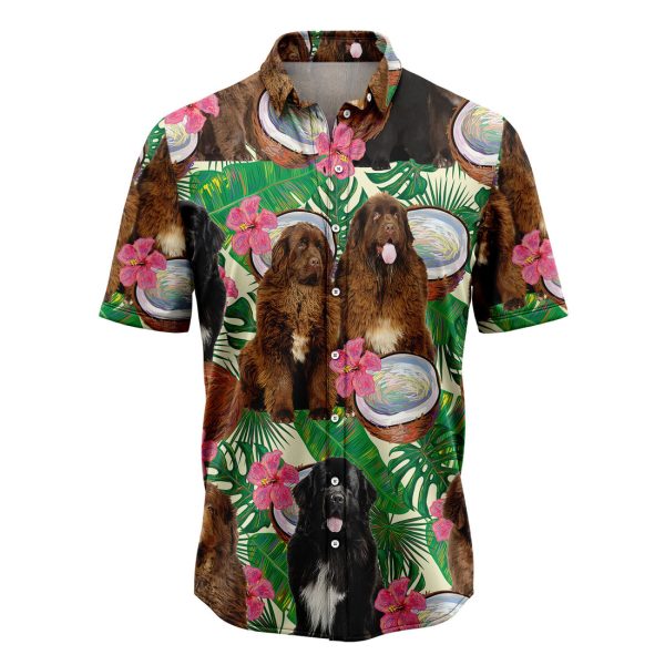 Newfoundland Tropical Coconut Hawaiian Shirt Summer Shirt For Men and Women Jezsport.com