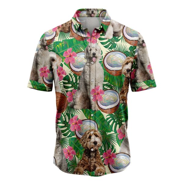 Labradoodle Tropical Coconut Hawaiian Shirt Summer Shirt For Men and Women Jezsport.com