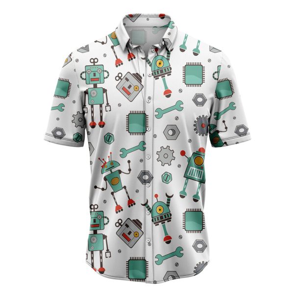 Amazing Robot Hawaiian Shirt Summer Shirt For Men and Women Jezsport.com