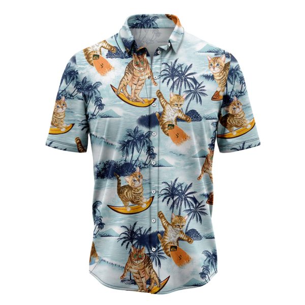 Bengal Surf Waves Hawaiian Shirt, Summer Shirt For Men and Women, Short Sleeve Jezsport.com