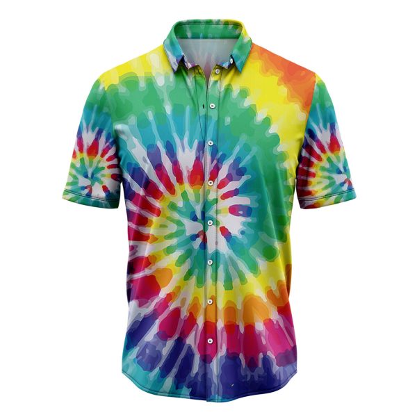 Awesome Tie Dye Hawaiian Shirt Summer Shirt For Men and Women Jezsport.com