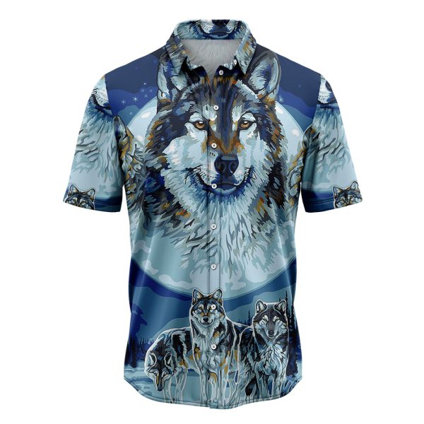 Wolf Wildlife Hawaiian Shirt Summer Shirt For Men and Women Jezsport.com