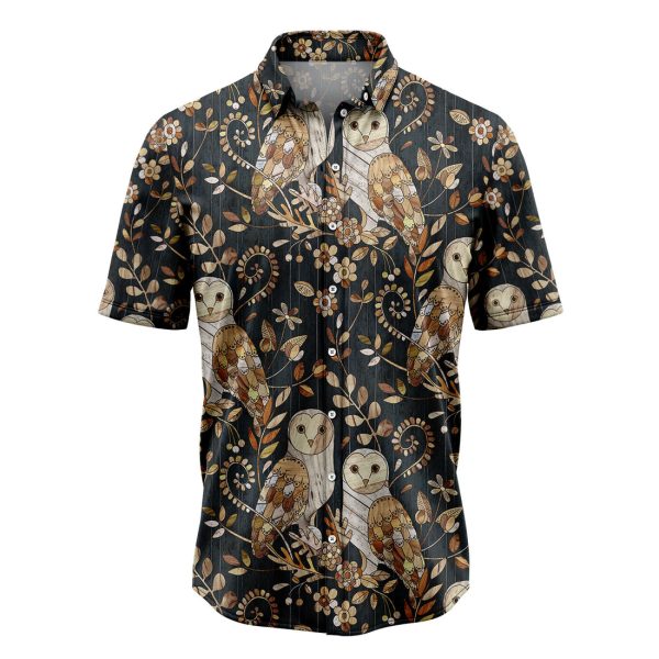 Wonderland Owl Hawaiian Shirt, Summer Shirt For Men and Women, Short Sleeve Jezsport.com