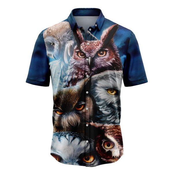 Cool Owls Hawaiian Shirt Summer Shirt For Men and Women Jezsport.com