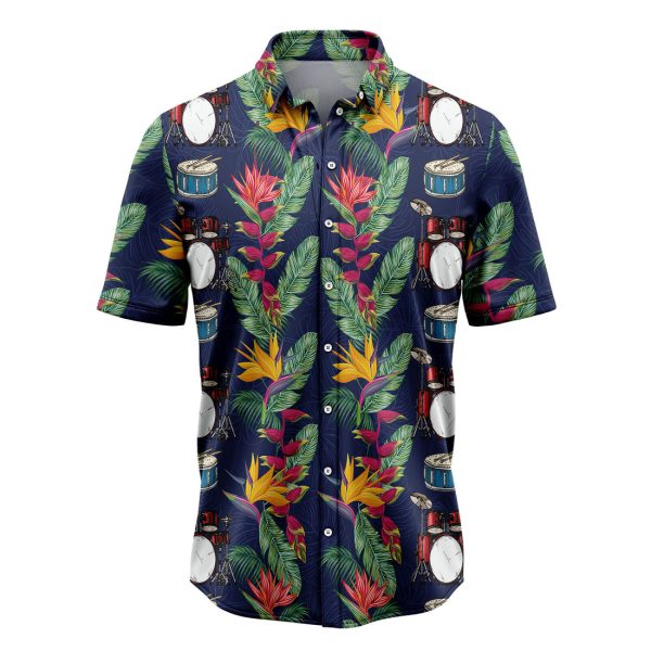 Tropical Drums Hawaiian Shirt, Summer Shirt For Men and Women, Short Sleeve Jezsport.com