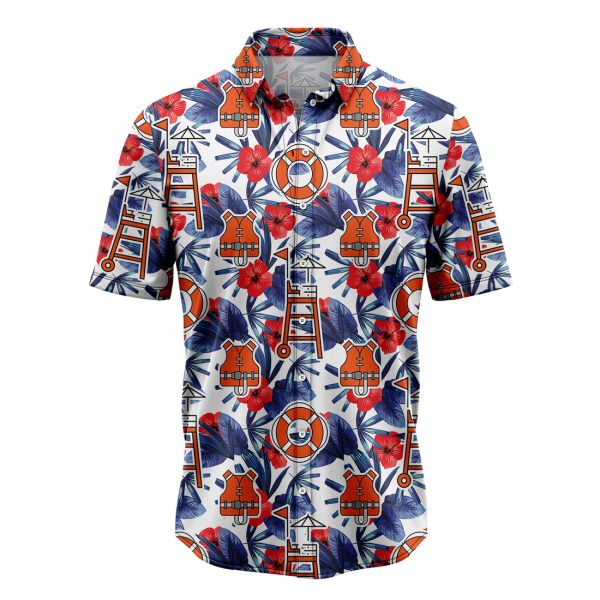 Lifeguard Palm Hawaiian Shirt, Summer Shirt For Men and Women, Short Sleeve Jezsport.com